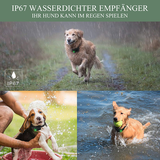 Hundetrainingshalsband mit Walkie-Talkie Fernbedienung Entfernung Bis zu 1000m